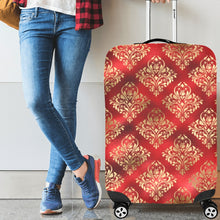 Load image into Gallery viewer, Red Gold diamond Luggage Cover (Large)