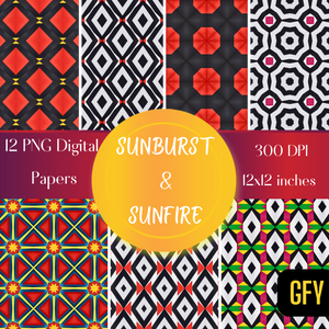 Sunburst & Sunfire Digital Paper Pack