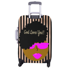 Load image into Gallery viewer, God Loves You Luggage Cover-Large(26&quot;-28&quot;)