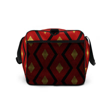 Load image into Gallery viewer, The Red, Black &amp; Gold Duffle bag