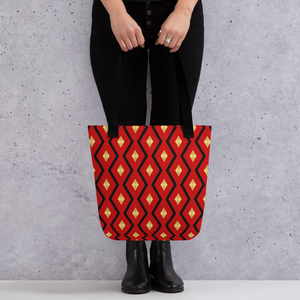 The Red, Black & Gold Tote bag