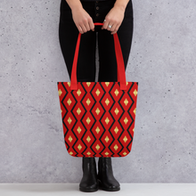Load image into Gallery viewer, The Red, Black &amp; Gold Tote bag