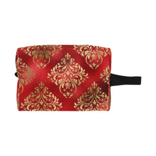 Load image into Gallery viewer, Red Gold Diamond Toiletry Bag