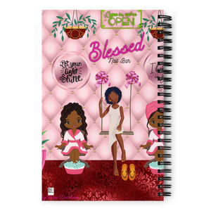 Blessed Nail Bar Spiral notebook